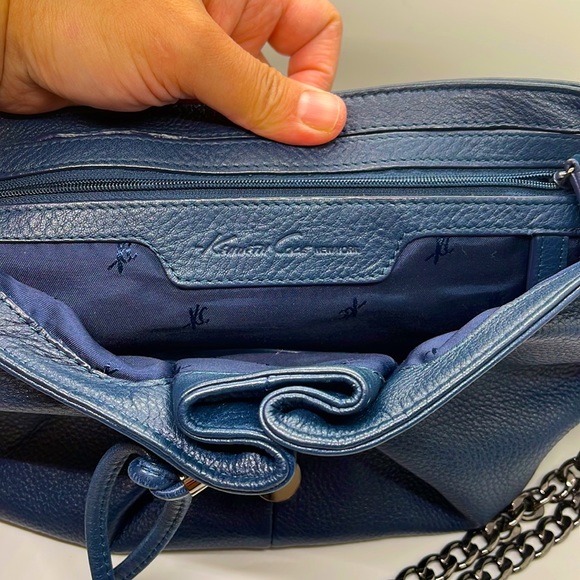 Unique Kenneth Cole New York Genuine Leather Shoulder Bag - Picture 9 of 13